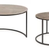 Outlet Bizzotto SET2 TAVOLINI IN ALLUMINIO X34 - AMIRA