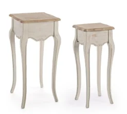 Online Bizzotto SET2 TAVOLINI IN LEGNO - CLARISSE