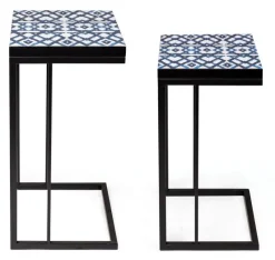 Clearance Bizzotto SET2 TAVOLINI IN METALLO - NEAPOLIS