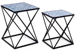 Hot Bizzotto SET2 TAVOLINI IN METALLO - NEAPOLIS