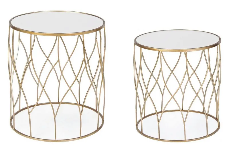 Discount Bizzotto SET2 TAVOLINI IN METALLO J16 - ELENOR