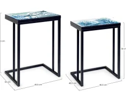 Outlet Bizzotto SET2 TAVOLINI IN METALLO K03 - REEF
