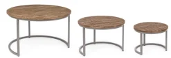 Clearance Bizzotto SET3 TAVOLINO - NARVIK