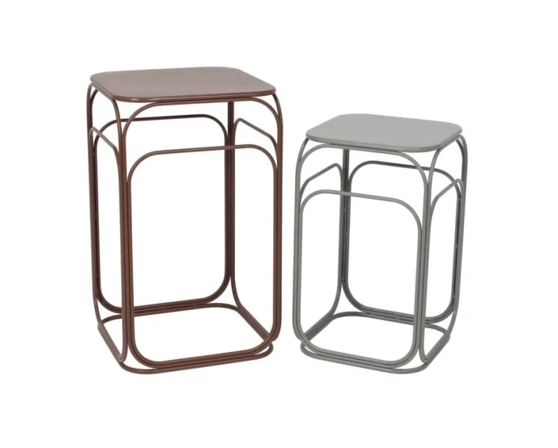 New Bizzotto SET2 TAVOLINO CLARITY QU