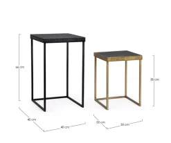 Outlet Bizzotto SET2 TAVOLINO YAMIR QU