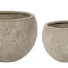 Clearance Bizzotto SET2 VASO CEMENT SFERA SABBIA