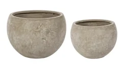 Clearance Bizzotto SET2 VASO CEMENT SFERA SABBIA