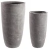 Sale Bizzotto SET2 VASO CEMENT TO ALTO GRIGIO