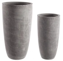 Sale Bizzotto SET2 VASO CEMENT TO ALTO GRIGIO