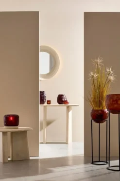 Discount Bizzotto SET2 VASO SAMPUR BORDEAUX