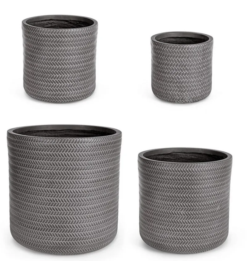 Online Bizzotto SET4 VASO TRESSAGE CIL ANTRACITE