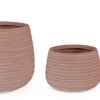 Online Bizzotto SET3 VASO TRESSAGE TO TERRACOTTA