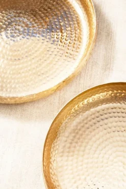 Outlet Bizzotto SET2 VASSOIO VARANASI TO ORO