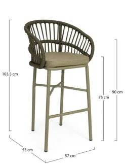 New Bizzotto SGABELLO BAR C-C ODIVELAS VERDE