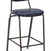 Clearance Bizzotto SGABELLO BAR IN ECOPELLE BLU - DEBBIE