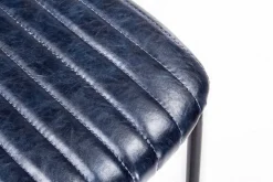 Clearance Bizzotto SGABELLO BAR IN ECOPELLE BLU - DEBBIE