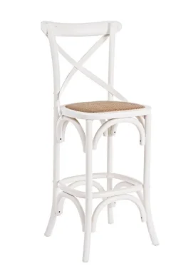 Sale Bizzotto SGABELLO BAR IN LEGNO BIANCO - CROSS