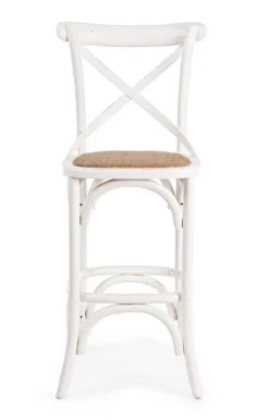 Sale Bizzotto SGABELLO BAR IN LEGNO BIANCO - CROSS