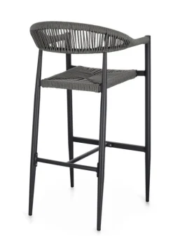 Bizzotto SGABELLO BAR JANDIA ANTRACITE/GRIGIO