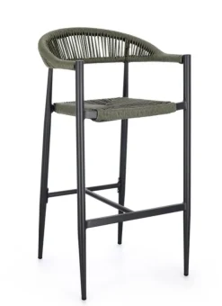 Best Bizzotto SGABELLO BAR JANDIA ANTRACITE/VERDE