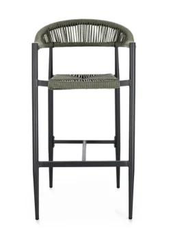 Outlet Bizzotto SGABELLO BAR JANDIA ANTRACITE/VERDE