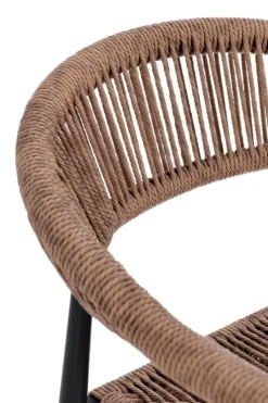 Hot Bizzotto SGABELLO BAR JANDIA ANTRACITE/NATURAL