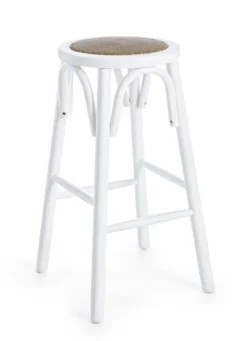 Best Bizzotto SGABELLO IN LEGNO BIANCO - CIRCLE