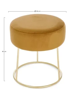 Online Bizzotto SGABELLO IN VELLUTO INCA - CLARISSA