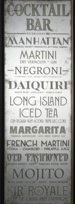 Outlet Bizzotto SPECCHIO C-C LIBRARY ORO 40X110