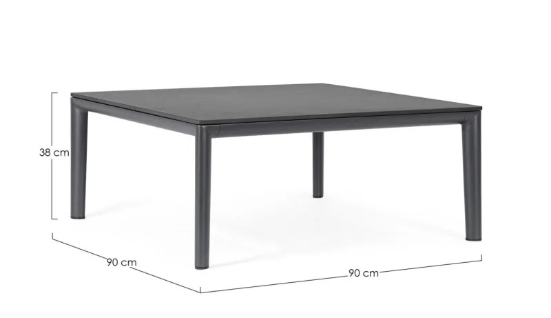 Bizzotto TAVOLINO GERALD 90X90 ANTR JX55