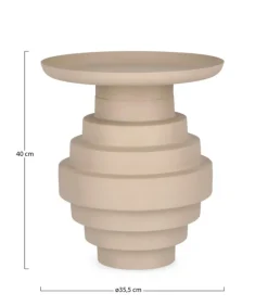 Bizzotto TAVOLINO IN ACCIAIO BEIGE - AMBA