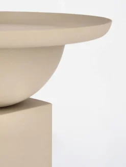 Outlet Bizzotto TAVOLINO IN ACCIAIO BEIGE - ALKA