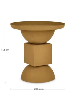 Discount Bizzotto TAVOLINO IN ACCIAIO SENAPE - ALKA