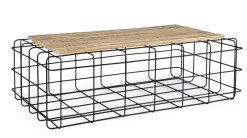Bizzotto TAVOLINO IN ACCIAIO 110X65 - TRELLIS