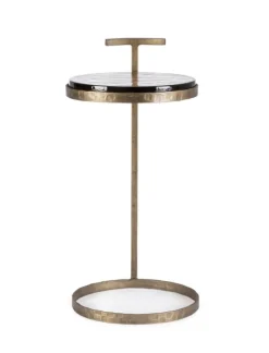 Sale Bizzotto TAVOLINO IN ACCIAO FINITURA OTTONE H64 - ZAYLA