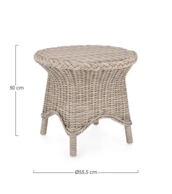 Bizzotto TAVOLINO IN ALLUMINIO - JUPITER