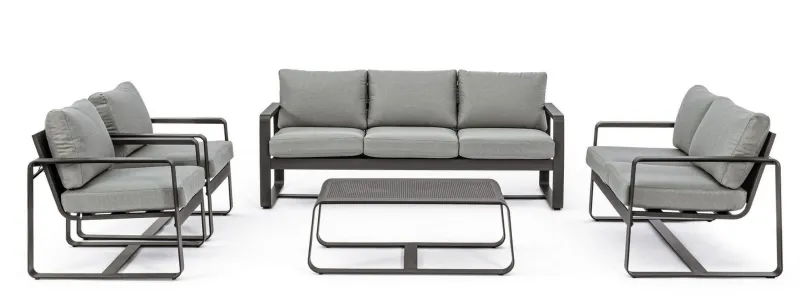 Hot Bizzotto TAVOLINO IN ALLUMINIO ANTRACITE YK13 - MERRIGAN