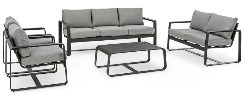 Hot Bizzotto TAVOLINO IN ALLUMINIO ANTRACITE YK13 - MERRIGAN