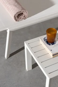 Bizzotto TAVOLINO IN ALLUMINIO BIANCO GK50 - CRUISE