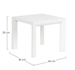 Bizzotto TAVOLINO IN ALLUMINIO BIANCO GK50 - CRUISE