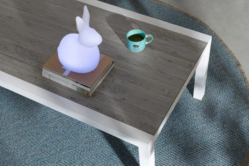 Hot Bizzotto TAVOLINO IN ALLUMINIO BIANCO JX11 - KLEDI