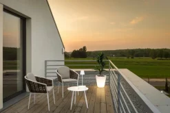 Clearance Bizzotto TAVOLINO IN ALLUMINIO D50 BIANCO YK11 - RIDLEY