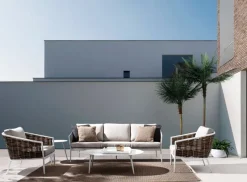 Clearance Bizzotto TAVOLINO IN ALLUMINIO D50 BIANCO YK11 - RIDLEY