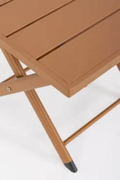 Clearance Bizzotto TAVOLINO IN ALLUMINIO PECAN - TAYLOR