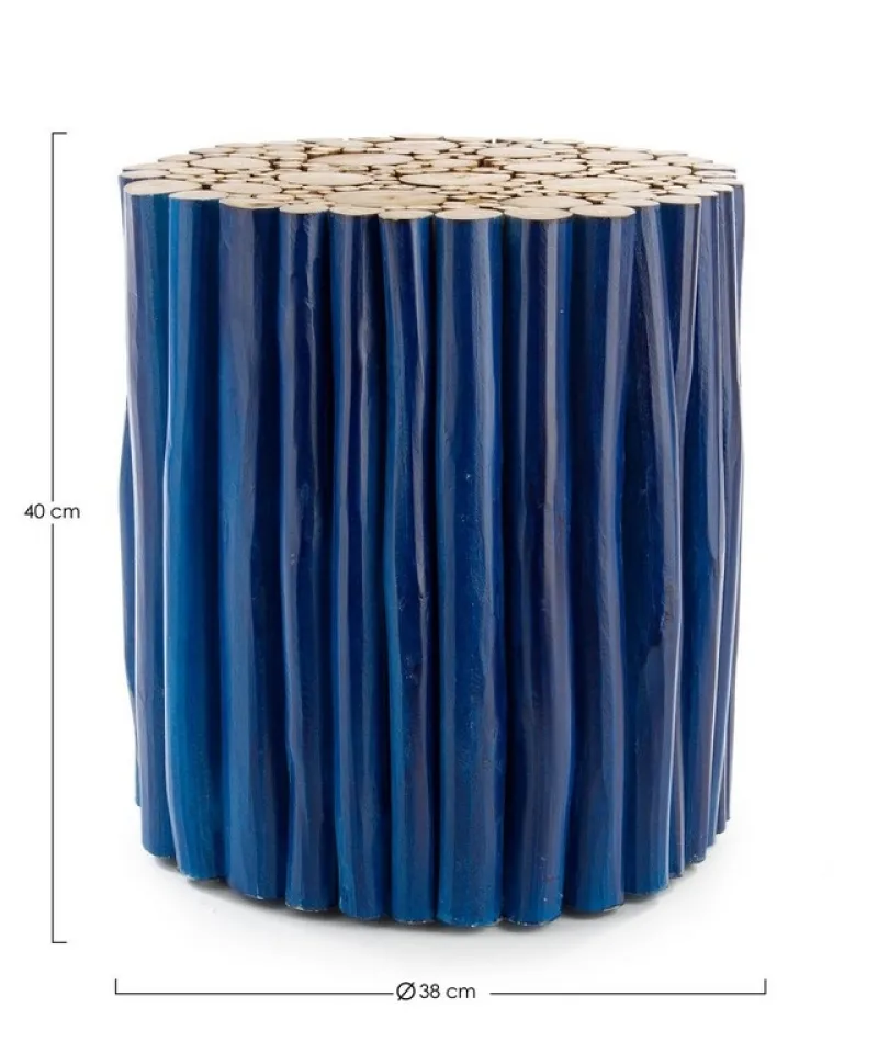 New Bizzotto TAVOLINO IN LEGNO BLU- GUADALUPE