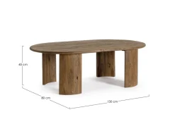 Best Bizzotto TAVOLINO IN LEGNO BROWN - ORLANDO