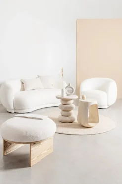 Outlet Bizzotto TAVOLINO IN LEGNO NATURALE - LOPEZ