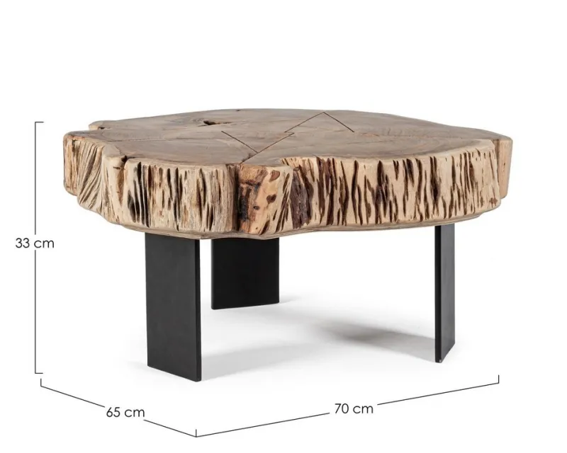 Hot Bizzotto TAVOLINO IN LEGNO NATURAL - KEVAL