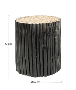 Best Bizzotto TAVOLINO IN LEGNO NERO - GUADALUPE