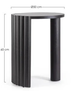 Discount Bizzotto TAVOLINO IN LEGNO NERO D50 - ORISSA
